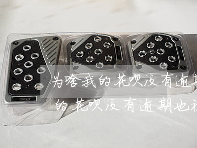 为啥我的花呗没有逾期也被冻结了-为啥我的花呗没有逾期也被冻结了呢
