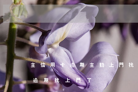 主信用卡逾期主動上門找銀行談-說信用卡逾期找上門了