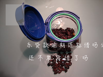 乐贷款逾期还能借吗(分期乐逾期了10几天还 不能再借了吗)