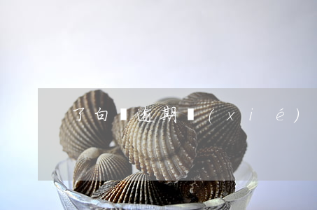 了白條逾期協(xié)商