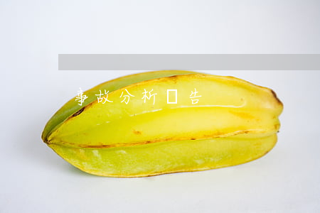 事故分析報告