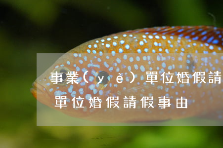 事業(yè)單位婚假請假條(事業(yè)單位婚假請假事由)