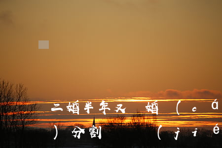二婚半年又離婚財(cái)產(chǎn)分割問題(結(jié)婚二年離婚財(cái)產(chǎn)怎樣分)