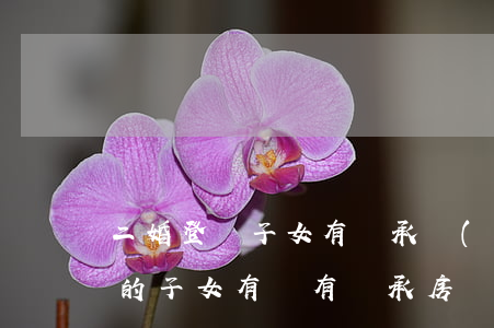 二婚登記子女有繼承權(quán)嗎(二婚的子女有沒有繼承房產(chǎn)的份)