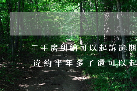 二手房糾紛可以起訴逾期利益嗎(買賣二手房違約半年多了,還可以起訴嗎)