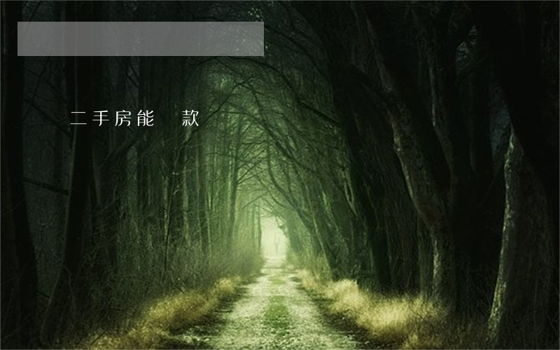 二手房能貸款嗎
