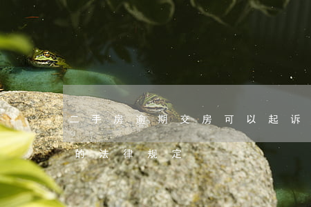二手房逾期交房可以起诉吗(二手房逾期交房的法律规定)