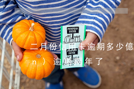 二月份信用卡逾期多少億(信用卡兩萬(wàn)逾期兩年了)