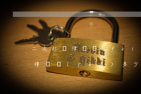 二次起訴律師費(fèi)多少(起訴兩萬元律師費(fèi)多少)