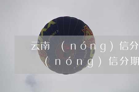 云南農(nóng)信分期要怎么還-云南農(nóng)信分期要怎么還