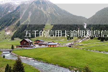五千的信用卡逾期利息(信用卡逾期5萬)