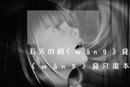 五天的網(wǎng)貸只還本金(五天的網(wǎng)貸只還本金)
