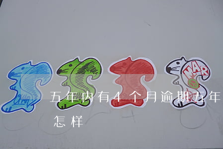 五年内有4个月逾期(五年内有4个月逾期会怎样)