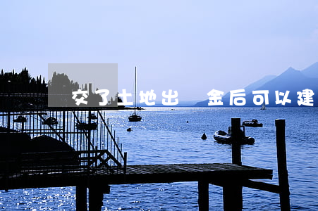 交了土地出讓金后可以建房嗎
