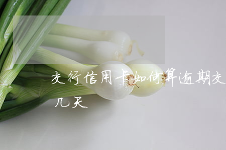 交行信用卡如何算逾期(交行的信用卡能逾期几天)
