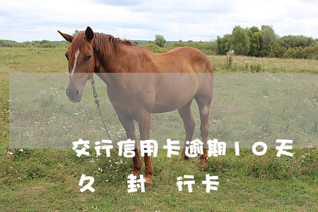 交行信用卡逾期10天會封卡嗎(欠信用卡多久會封銀行卡)