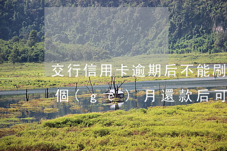 交行信用卡逾期后不能刷(交行信用卡逾期一個(gè)月還款后可以正常使用還會(huì)封卡嗎)