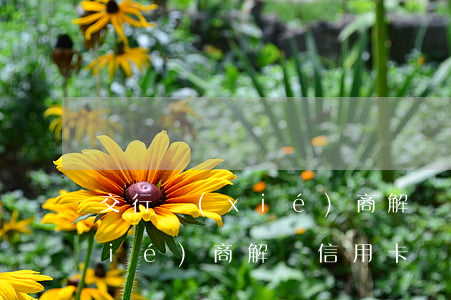 交行協(xié)商解凍信用卡(交行協(xié)商解凍信用卡)