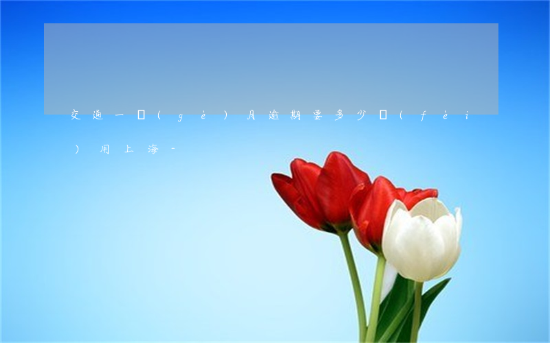 交通一個(gè)月逾期要多少費(fèi)用上海-