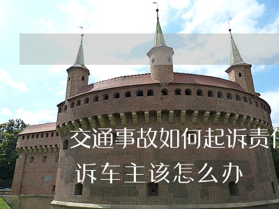交通事故如何起诉责任方(交通事故受害人起诉车主该怎么办)