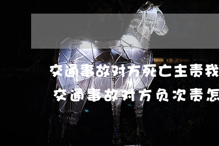 交通事故对方死亡主责我次责如何赔偿损失，交通事故对方负次责怎样理赔