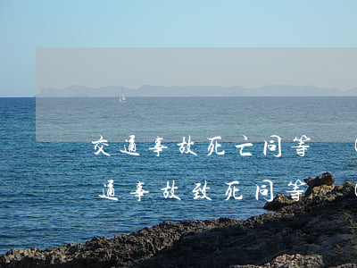 交通事故死亡同等責(zé)任起訴流程(交通事故致死同等責(zé)任)