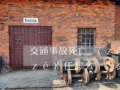 交通事故死亡責(zé)任各占一半的責(zé)任怎么賠償(交通事故各占50責(zé)任怎么賠償)