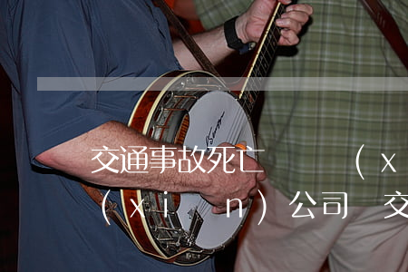 交通事故死亡賠償協(xié)議需要保險(xiǎn)公司嗎(交通事故死亡保險(xiǎn)公司理賠流程)