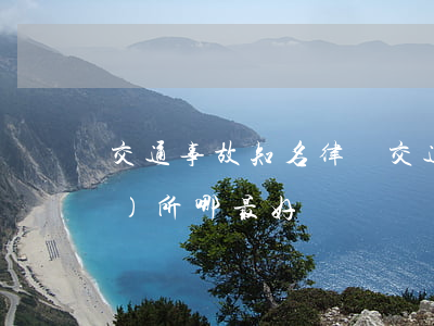 交通事故知名律師(交通事故律師事務(wù)所哪最好)