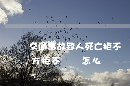 交通事故致人死亡拒不賠償怎么辦(交通肇事方拒不賠償怎么辦)