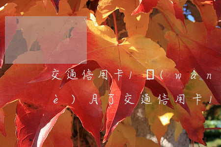 交通信用卡1萬(wàn)5逾期9個(gè)月了 交通信用卡1萬(wàn)5逾期9個(gè)月了怎么還