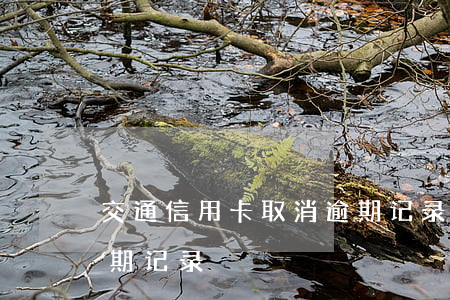 交通信用卡取消逾期记录(交通信用卡取消逾期记录)