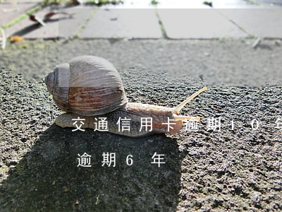 交通信用卡逾期10年未還(交通信用卡3千逾期6年)