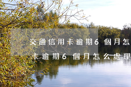 交通信用卡逾期6個月怎么處理-交通信用卡逾期6個月怎么處理的