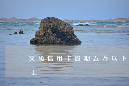 交通信用卡逾期五万以下(信用卡逾期五万以上)