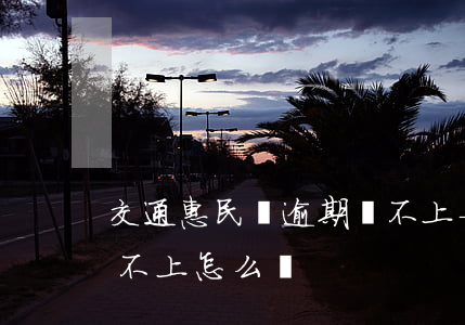 交通惠民貸逾期還不上-交通惠民貸逾期還不上怎么辦