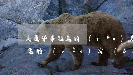 交通肇事逃逸的認(rèn)定(交通肇事逃逸的認(rèn)定標(biāo)準(zhǔn))