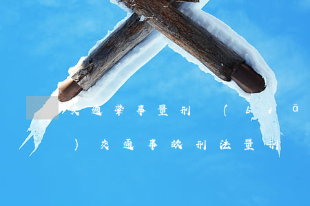 交通肇事量刑標(biāo)準(zhǔn)(交通事故刑法量刑標(biāo)準(zhǔn))