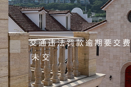 交通违法罚款逾期要交费(交通违章罚款逾期未交)