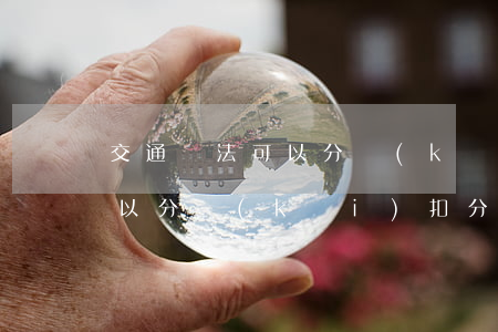 交通違法可以分開(kāi)處理嗎(違章可以分開(kāi)扣分嗎)
