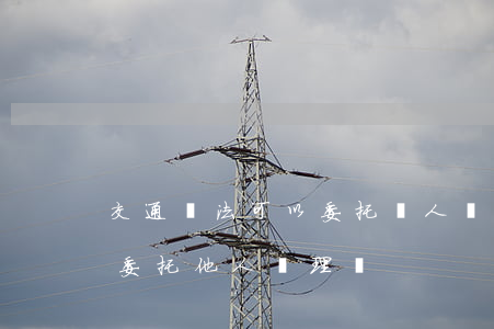 交通違法可以委托別人辦理嗎(交通違法可以委托他人處理嗎)