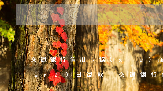 交通銀行信用卡協(xié)商分期當(dāng)日還款-交通銀行信用卡協(xié)商分期當(dāng)日還款可以嗎