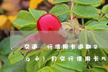 交通銀行信用卡逾期2萬(wàn)6個(gè)月(交行信用卡5000逾期兩個(gè)月)