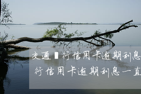 交通銀行信用卡逾期利息一直在加-交通銀行信用卡逾期利息一直在加怎么辦