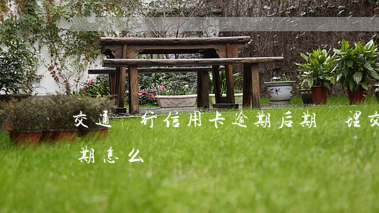 交通銀行信用卡逾期后期處理(交通銀行卡過期怎么辦)