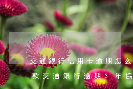 交通銀行信用卡逾期怎么協(xié)商還款（交通銀行逾期3年協(xié)商還款）