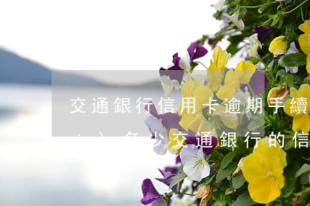 交通銀行信用卡逾期手續(xù)費(fèi)多少(交通銀行的信用卡年費(fèi)多少)