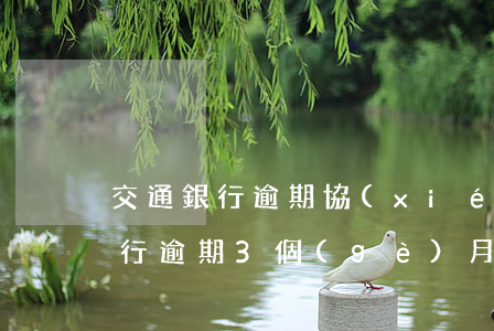 交通銀行逾期協(xié)商還款嗎(交通銀行逾期3個(gè)月可否協(xié)商按計(jì)劃還款)
