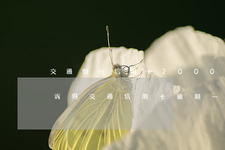 交通银行信用卡2000逾期三个月会被起诉吗（交通信用卡逾期一万会被起诉吗）