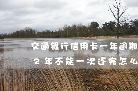 交通银行信用卡一年逾期一次(交通银行逾期2年,不能一次还完怎么办)